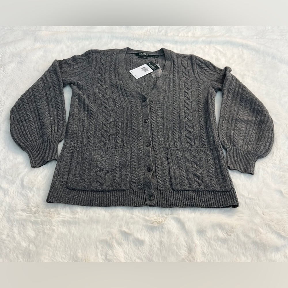 RALPH LAUREN CARDIGAN SWEATER